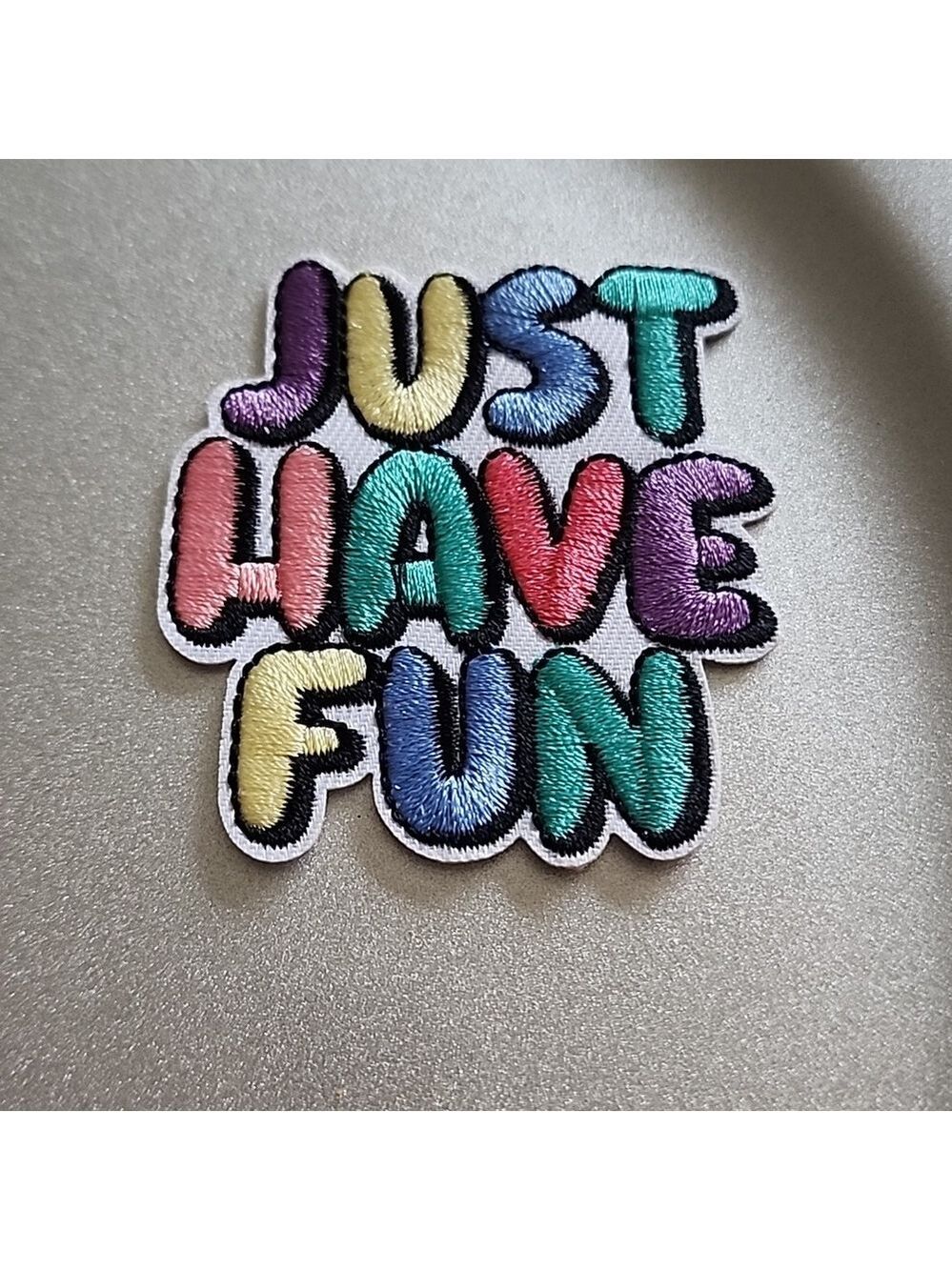 IRON ON EMBROIDERED Just Have Fun  Summer